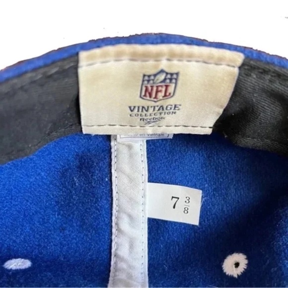 Reebok | NFL Vintage Collection Denver Broncos Wool Blend Flat Brim Hat, 7 3/8 - Picture 5 of 6